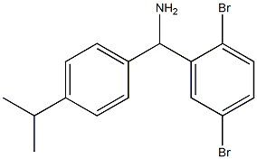 (2,5-dibromophenyl)[4-(propan-2-yl)phenyl]methanamine Struktur