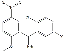 (2,5-dichlorophenyl)(2-methoxy-5-nitrophenyl)methanamine Struktur