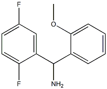 (2,5-difluorophenyl)(2-methoxyphenyl)methanamine Struktur