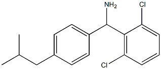 (2,6-dichlorophenyl)[4-(2-methylpropyl)phenyl]methanamine Struktur