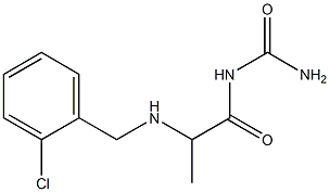 (2-{[(2-chlorophenyl)methyl]amino}propanoyl)urea Struktur