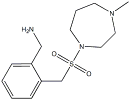 (2-{[(4-methyl-1,4-diazepane-1-)sulfonyl]methyl}phenyl)methanamine Struktur