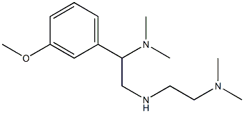 (2-{[2-(dimethylamino)ethyl]amino}-1-(3-methoxyphenyl)ethyl)dimethylamine Struktur