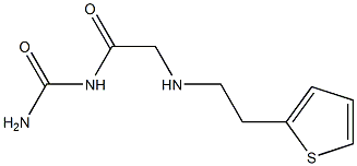 (2-{[2-(thiophen-2-yl)ethyl]amino}acetyl)urea Struktur