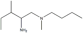 (2-amino-3-methylpentyl)(butyl)methylamine Struktur