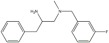 (2-amino-3-phenylpropyl)[(3-fluorophenyl)methyl]methylamine Struktur