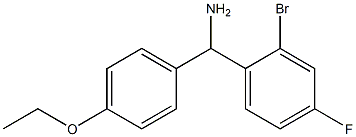 (2-bromo-4-fluorophenyl)(4-ethoxyphenyl)methanamine Struktur