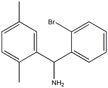 (2-bromophenyl)(2,5-dimethylphenyl)methanamine Struktur