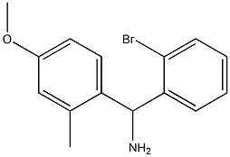 (2-bromophenyl)(4-methoxy-2-methylphenyl)methanamine Struktur