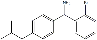 (2-bromophenyl)[4-(2-methylpropyl)phenyl]methanamine Struktur