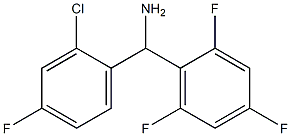 (2-chloro-4-fluorophenyl)(2,4,6-trifluorophenyl)methanamine Struktur