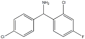 (2-chloro-4-fluorophenyl)(4-chlorophenyl)methanamine Struktur