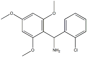 (2-chlorophenyl)(2,4,6-trimethoxyphenyl)methanamine Struktur