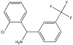 (2-chlorophenyl)[3-(trifluoromethyl)phenyl]methanamine Struktur