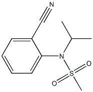 (2-cyanophenyl)-N-(propan-2-yl)methanesulfonamide Struktur