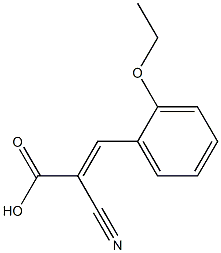 (2E)-2-cyano-3-(2-ethoxyphenyl)acrylic acid Struktur