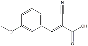 (2E)-2-cyano-3-(3-methoxyphenyl)prop-2-enoic acid Struktur