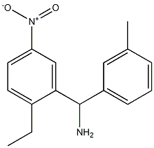 (2-ethyl-5-nitrophenyl)(3-methylphenyl)methanamine Struktur