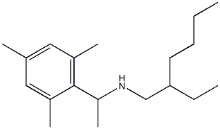 (2-ethylhexyl)[1-(2,4,6-trimethylphenyl)ethyl]amine Struktur