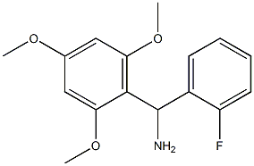 (2-fluorophenyl)(2,4,6-trimethoxyphenyl)methanamine Struktur