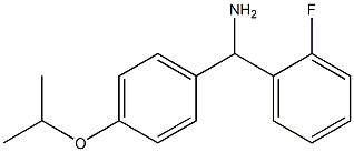 (2-fluorophenyl)[4-(propan-2-yloxy)phenyl]methanamine Struktur