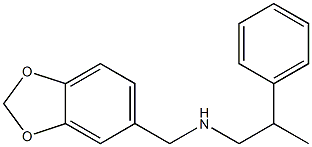 (2H-1,3-benzodioxol-5-ylmethyl)(2-phenylpropyl)amine Struktur