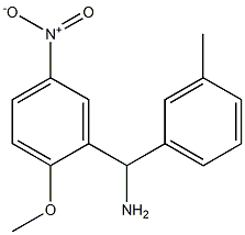 (2-methoxy-5-nitrophenyl)(3-methylphenyl)methanamine Struktur