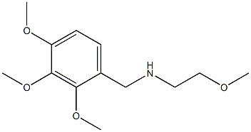 (2-methoxyethyl)[(2,3,4-trimethoxyphenyl)methyl]amine Struktur