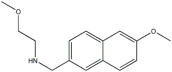 (2-methoxyethyl)[(6-methoxynaphthalen-2-yl)methyl]amine Struktur