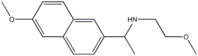 (2-methoxyethyl)[1-(6-methoxynaphthalen-2-yl)ethyl]amine Struktur