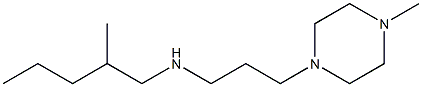 (2-methylpentyl)[3-(4-methylpiperazin-1-yl)propyl]amine Struktur