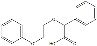 (2-phenoxyethoxy)(phenyl)acetic acid Struktur