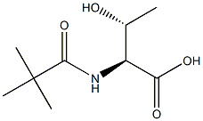 (2S,3R)-2-[(2,2-dimethylpropanoyl)amino]-3-hydroxybutanoic acid Struktur