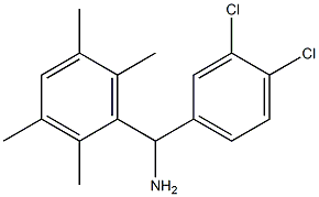 (3,4-dichlorophenyl)(2,3,5,6-tetramethylphenyl)methanamine Struktur