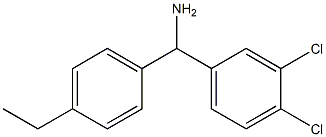 (3,4-dichlorophenyl)(4-ethylphenyl)methanamine Struktur