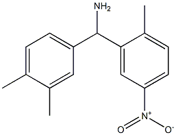 (3,4-dimethylphenyl)(2-methyl-5-nitrophenyl)methanamine Struktur