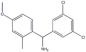 (3,5-dichlorophenyl)(4-methoxy-2-methylphenyl)methanamine Struktur