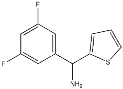 (3,5-difluorophenyl)(thiophen-2-yl)methanamine Struktur