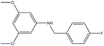 (3,5-dimethoxyphenyl)(4-fluorophenyl)methylamine Struktur