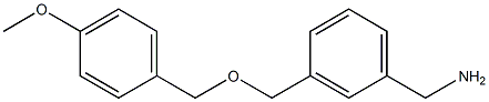 (3-{[(4-methoxyphenyl)methoxy]methyl}phenyl)methanamine Struktur