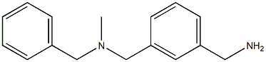 (3-{[benzyl(methyl)amino]methyl}phenyl)methanamine Struktur