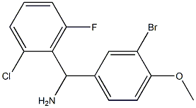 (3-bromo-4-methoxyphenyl)(2-chloro-6-fluorophenyl)methanamine Struktur