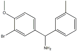 (3-bromo-4-methoxyphenyl)(3-methylphenyl)methanamine Struktur