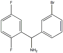 (3-bromophenyl)(2,5-difluorophenyl)methanamine Struktur