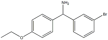 (3-bromophenyl)(4-ethoxyphenyl)methanamine Struktur