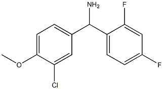 (3-chloro-4-methoxyphenyl)(2,4-difluorophenyl)methanamine Struktur