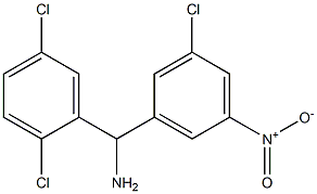 (3-chloro-5-nitrophenyl)(2,5-dichlorophenyl)methanamine Struktur