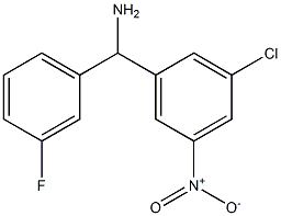 (3-chloro-5-nitrophenyl)(3-fluorophenyl)methanamine Struktur