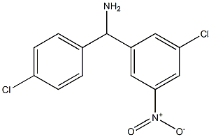 (3-chloro-5-nitrophenyl)(4-chlorophenyl)methanamine Struktur