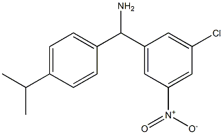 (3-chloro-5-nitrophenyl)[4-(propan-2-yl)phenyl]methanamine Struktur